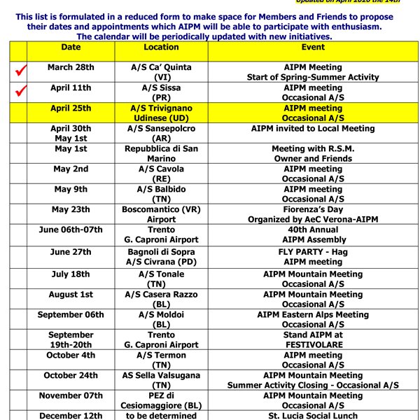 Association Activity Program 2026
